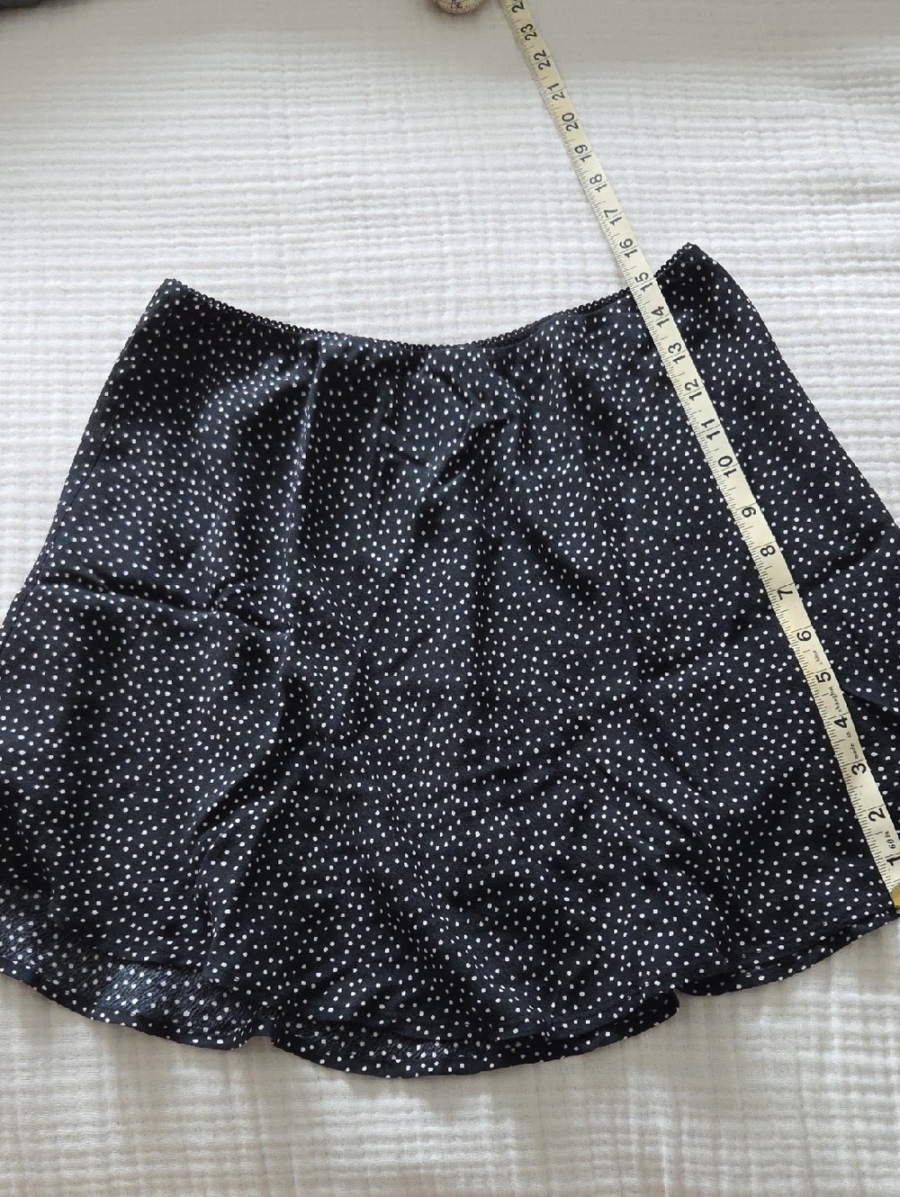 American Eagle Outfitters Black Polka Dot Skater Skirt